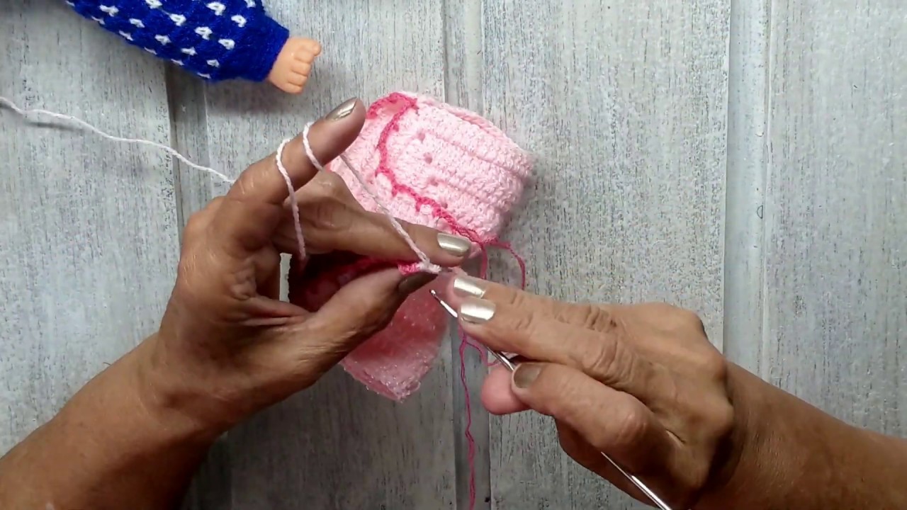 Como hacer enterizo tejido en crochet (Muñeco bebé) - Segunda Parte