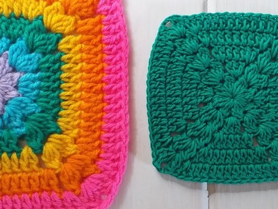 GRANNY SQUARE - Cuadrado de la Abuela a Crochet