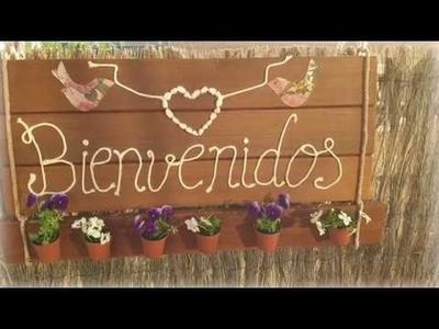 Letrero Entrada BIENVENIDOS