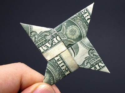 Origami Dollar bill Ninja Star (Shuriken) 折り紙 手裏剣 $1 money billete