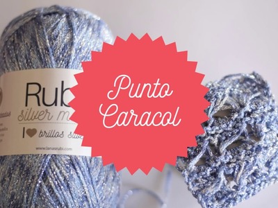 Aprende a tejer punto caracol con Rubí Silver Moon