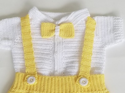 Camisa a crochet para bebés (0 -3) meses