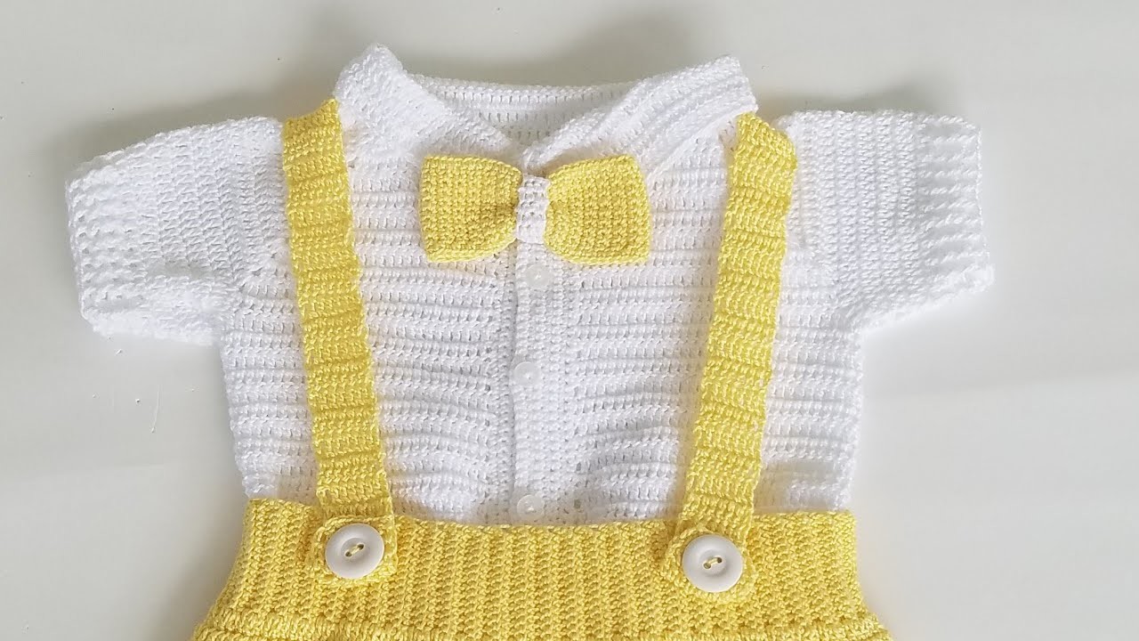 Camisa a crochet para bebés (0 -3) meses