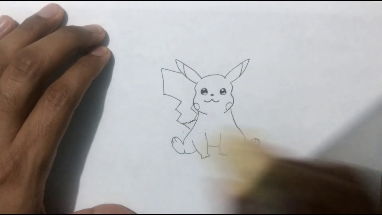 Como dibujar a pikachu fácil