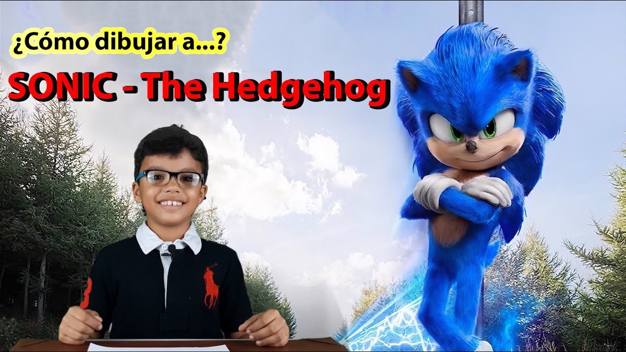 Cómo dibujar a SONIC The Hedgehog (Película 2020)