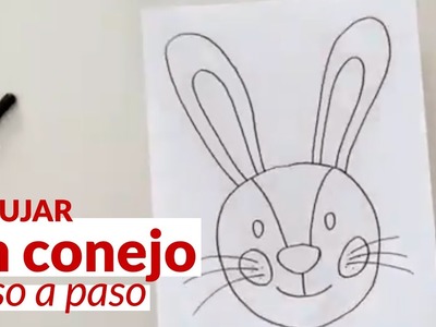Cómo dibujar un conejo - Paso a paso - Fácil niños | How to Draw a Rabbit Easy Step by Step for Kids