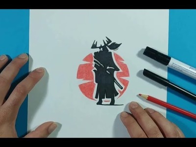 Como dibujar un samurai paso a paso | How to draw a samurai