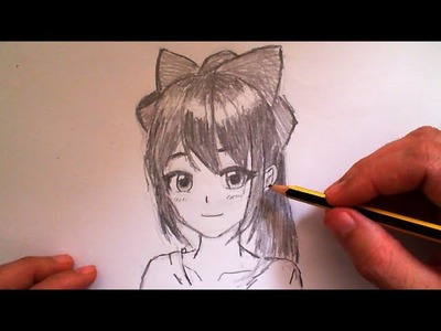 Como dibujar una cara anime - Dibujar fácil paso a paso