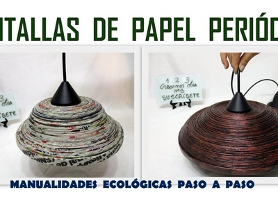 COMO HACER INCREIBLES LAMPARAS DE PAPEL Pantallas Manualidades con Papel