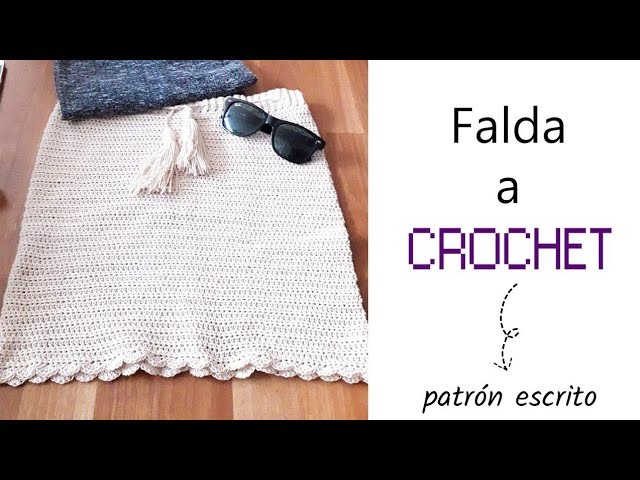 CÓMO hacer POLLERA a CROCHET (paso a paso) en ESPAÑOL