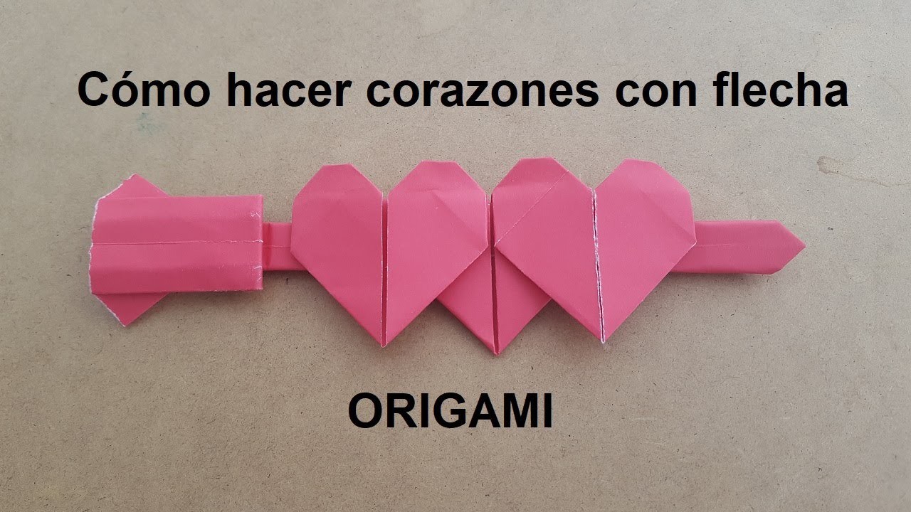 ???????? Cómo hacer ???? CORAZONES ???? en Origami FÁCIL ✅ | Corazones de papel Papiroflexia