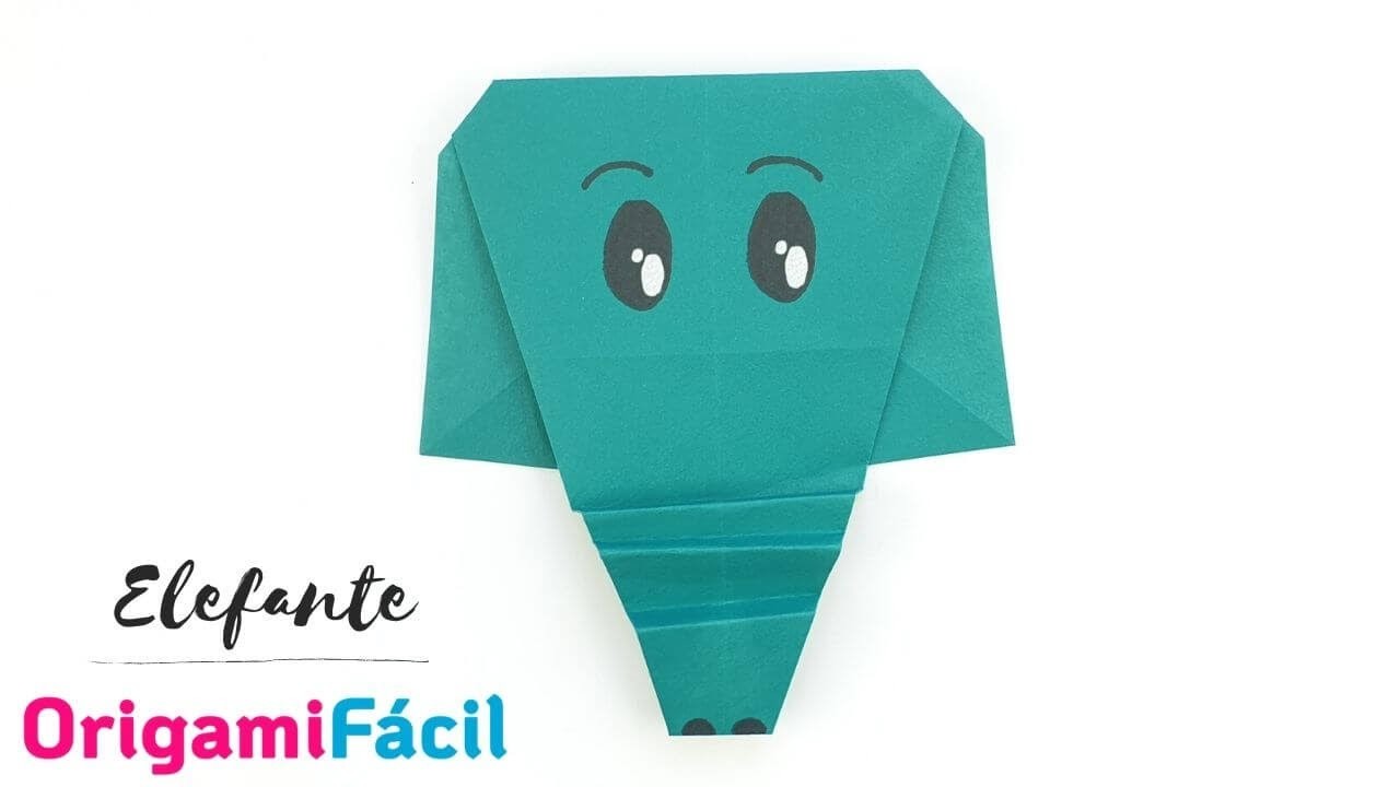 ???? Cómo hacer un ELEFANTE de origami fácil paso a paso
