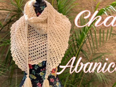 Como tejer un Chal Abanico -a crochet- (Chal Abanico)