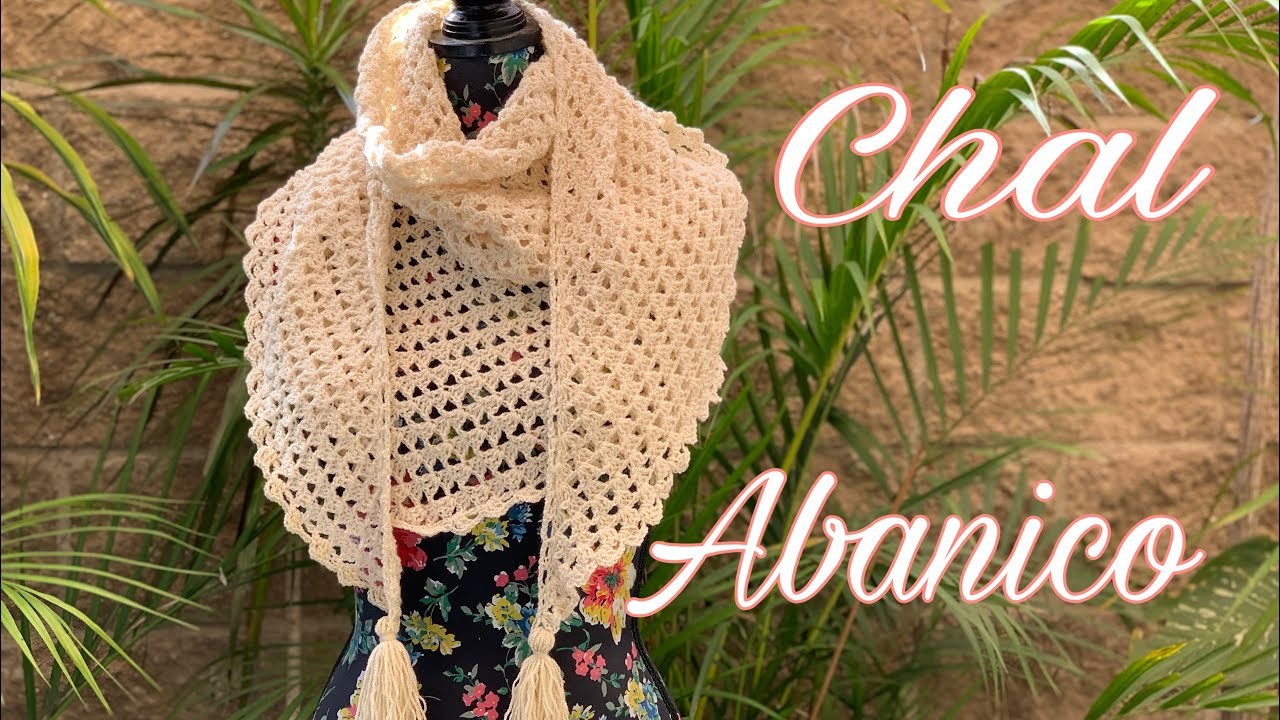 Como tejer un Chal Abanico -a crochet- (Chal Abanico)