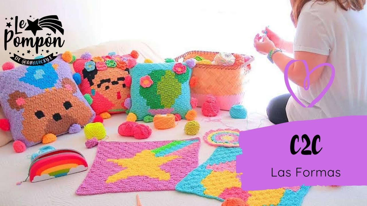 Corner to Corner crochet Las formas