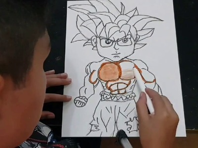 Goku chibi, como dibujar a goku chibi