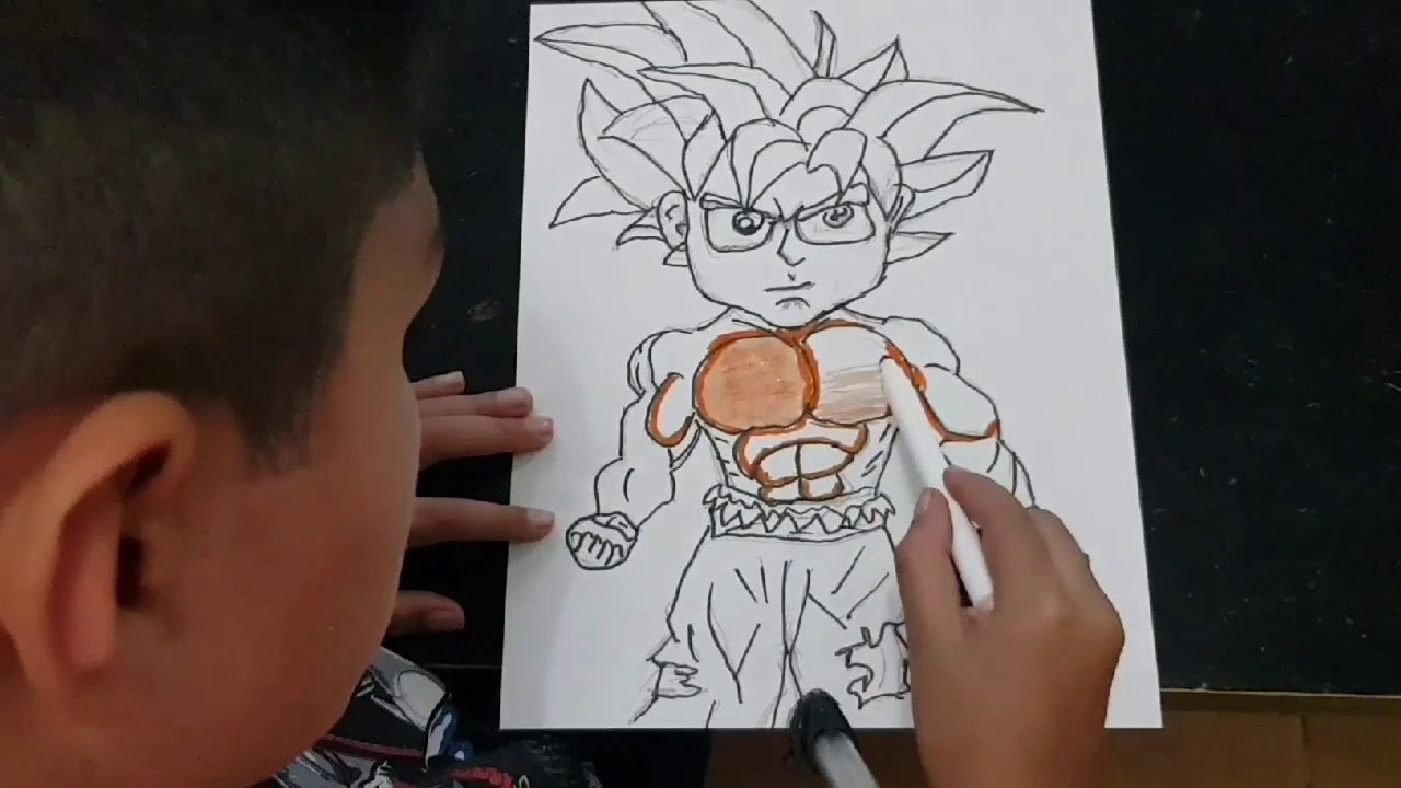 Goku chibi, como dibujar a goku chibi