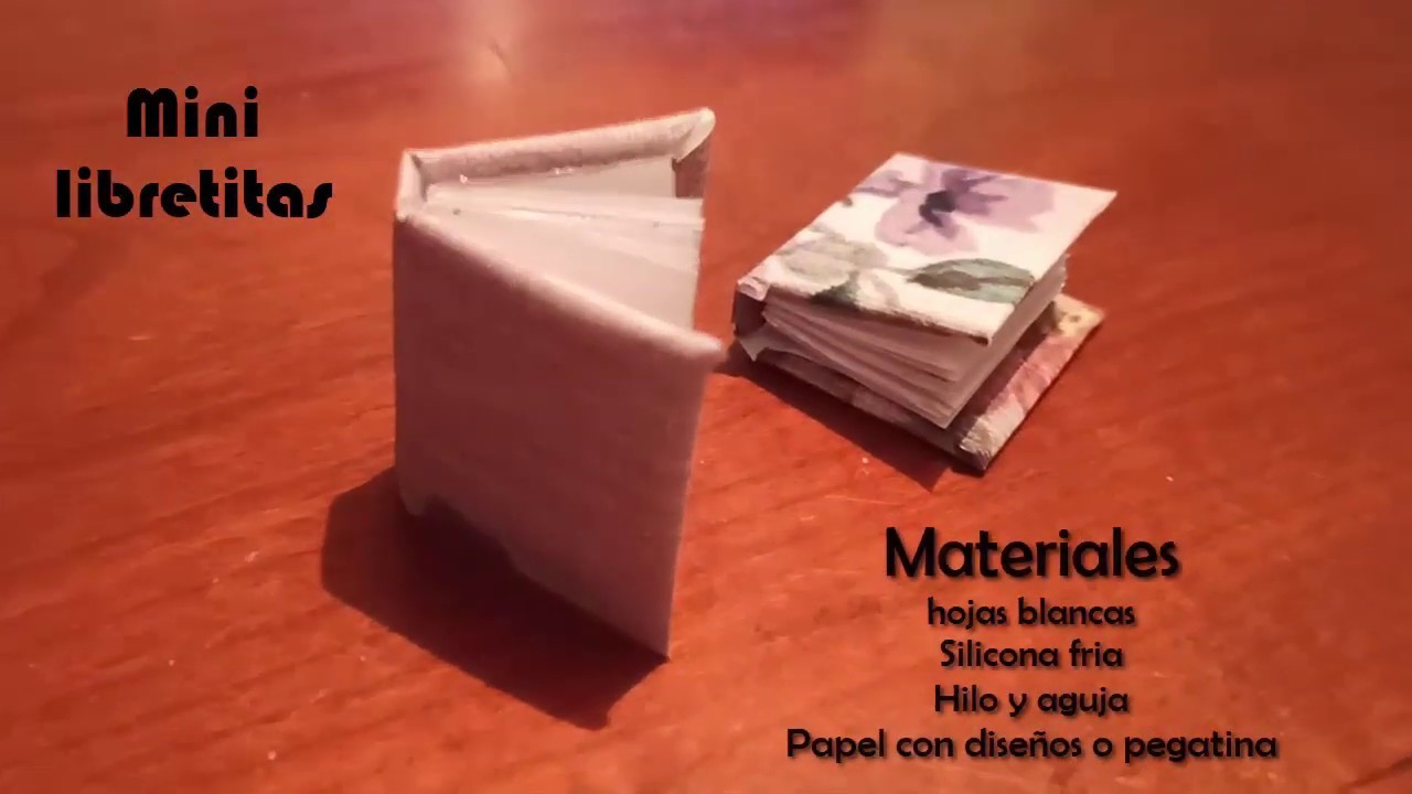 Mini libretas - DIY - manualidades