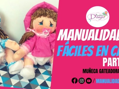 PASO A PASO Muñeca (Bebe) Gatiadora ✂ MOLDES GRATIS-MUÑECA DE TRAPO-tela ???? #QuédateEnCasa parte1