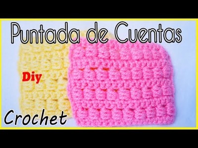 ????Puntada de Cuentas Crochet - Ganchillo | (MUY FÁCIL Y PASO A PASO) crochet beads stitch