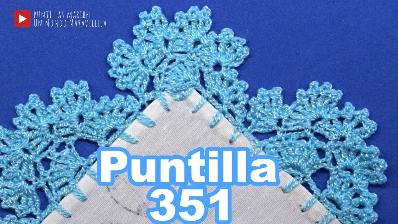 Puntilla 351| UNA SOLA VUELTA | Puntillas Maribel