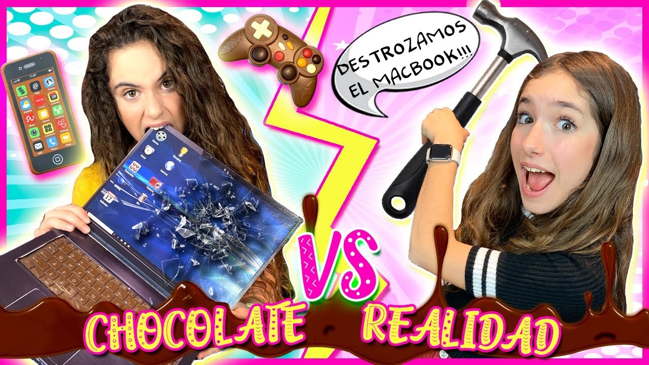 CHOCOLATE VS REAL! FUNNY FOOD CHALLENGE! RETO del DESAFÍO de CHOCOLATE VS REALIDAD por CLODETT y ANI