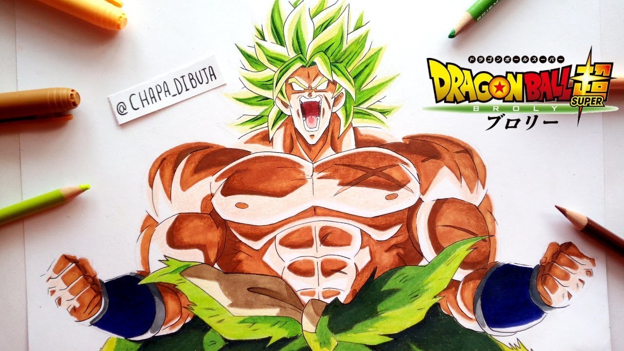 Cómo Dibujar a BROLY  Super Saiyan de Dragon Ball Super Broly | Drawing Broly full power