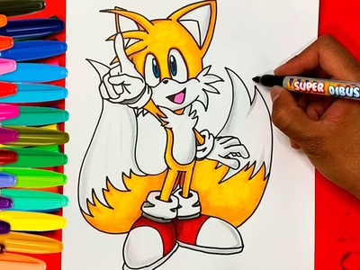 COMO DIBUJAR A TAILS DE SONIC | How To Draw Miles "Tails" Prower easy