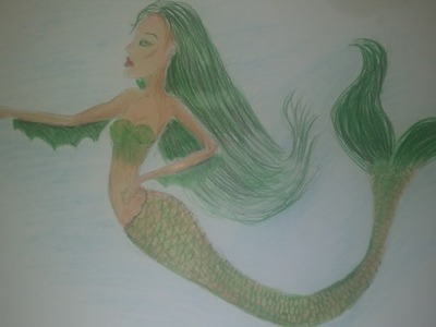 Cómo dibujar una sirena fácil |Drawing an easy mermaid
