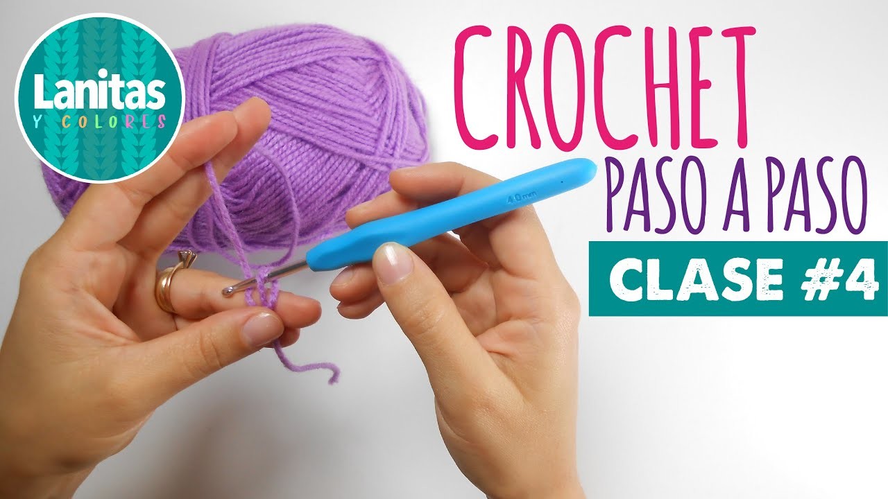 ????Cómo hacer crochet para principiantes 4 | simbolos de crochet en español. Lanitas y Colores????