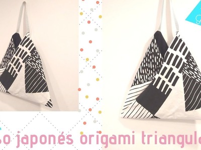 Cómo hacer un bolso origami japones triangular | DIY tutorial de costura