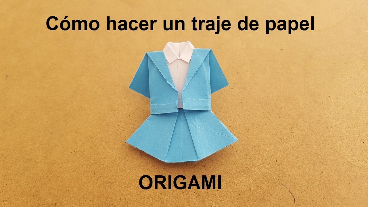 Cómo hacer un traje de papel - Origami
