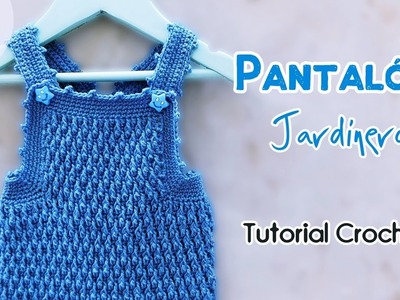 Como tejer Pantalón,Jardinero,Overol, Body en Punto Granizo. Tejido crochet, gancho fácil bebe (2.2)
