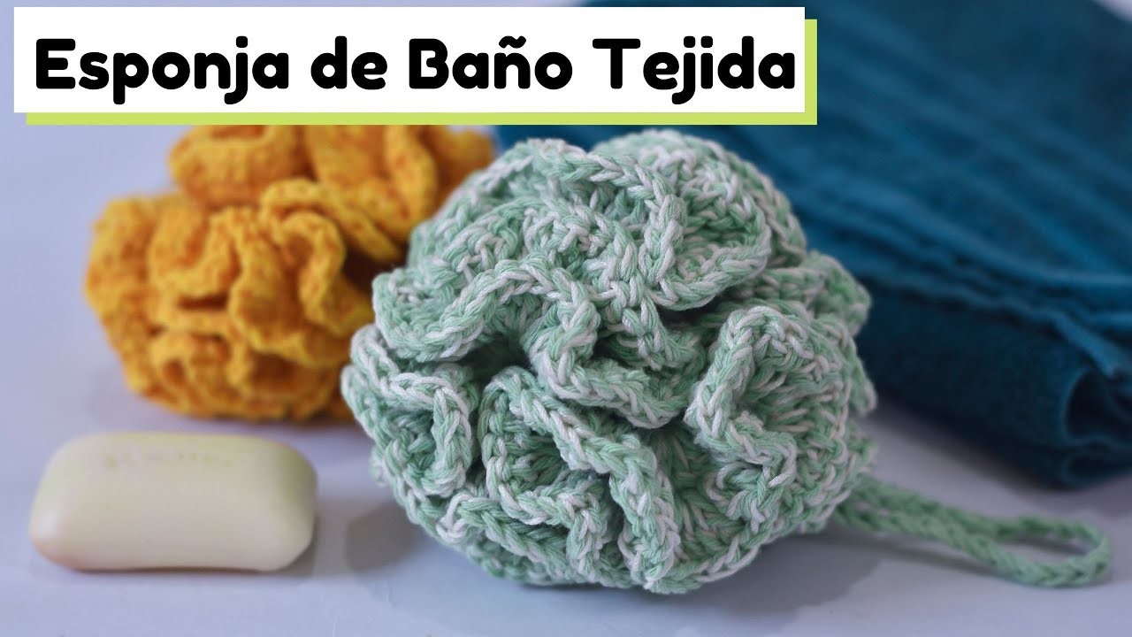 ????Como tejer una esponja de Baño???? tejida a Crochet.How to knit a Crochet bath sponge