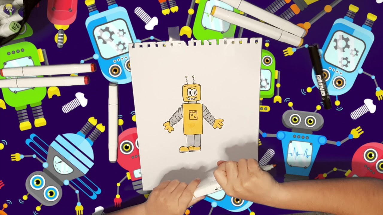 Coreokids tutorial Cómo dibujar un robot