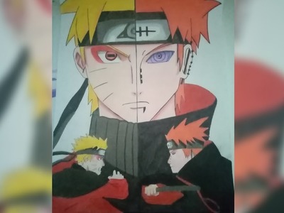 Dibujando a naruto y pain