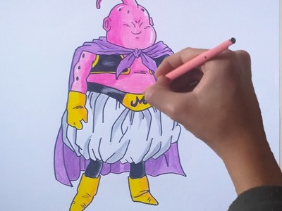 Dibujo de majin buu gordo.Drawing of majin buu fat - BuenosDibujos