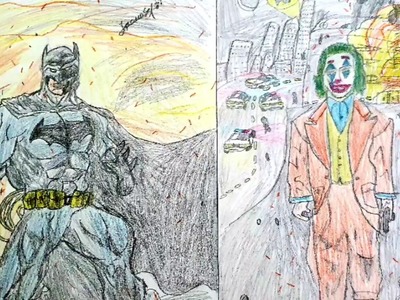 Dibujos de Batman. A Joker, carros, frutas y mas