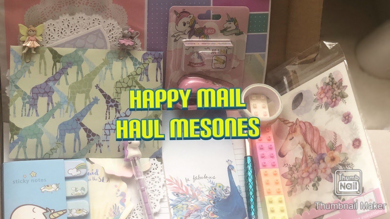????HAUL Papeleria Bonita MESONES????  + compras internet y ARMANDO ???? Happy Mail 2da parte!!????