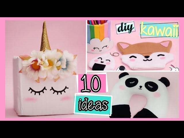 Ideas fáciles: panda kawaii - unicornio - arcoiris