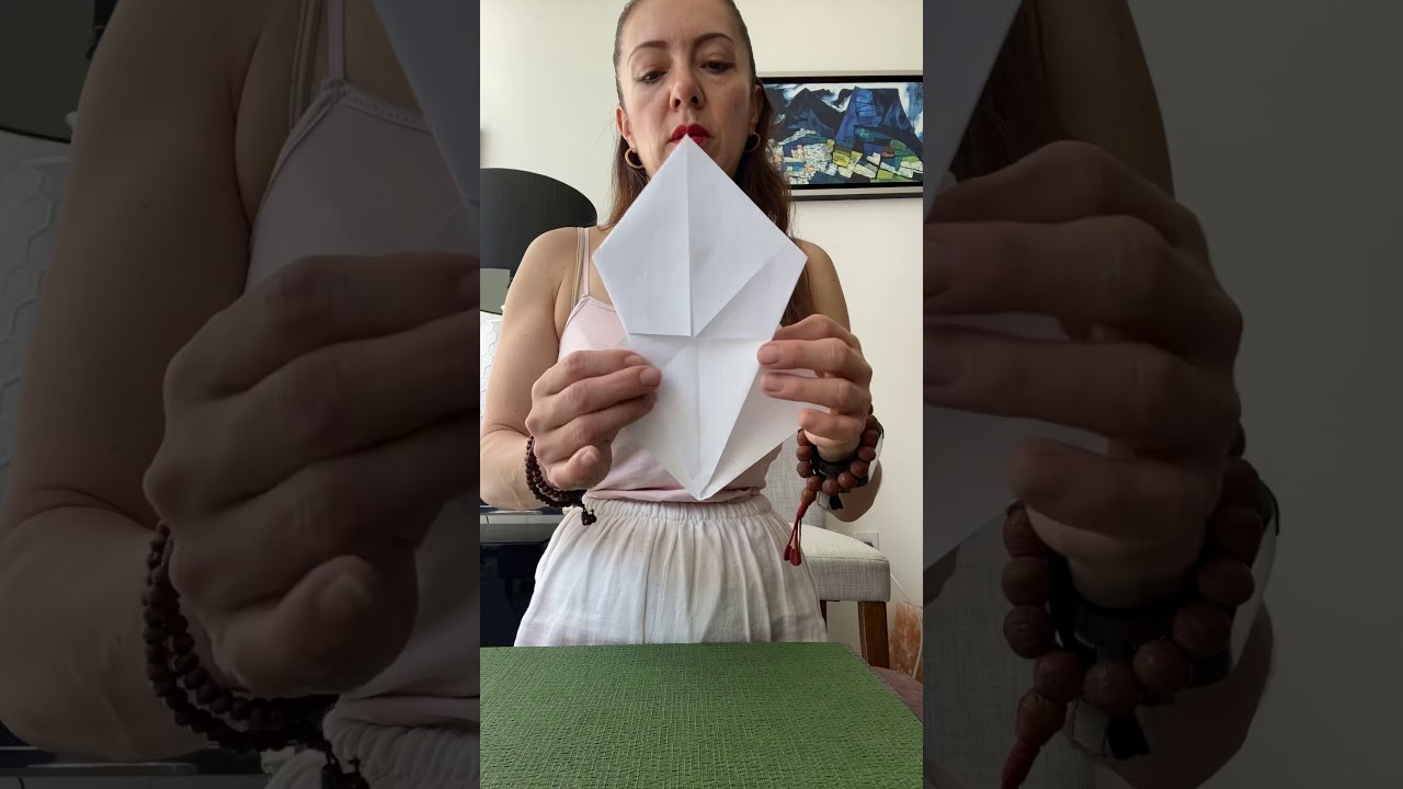 Origami de pez para niños.