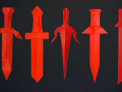 Top 5 espadas de papel - origami - como hacer una espada de papel