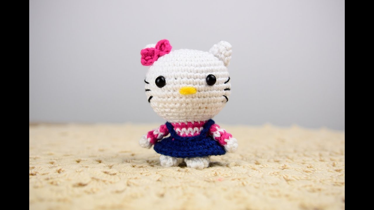 Amigurumi | como hacer a Hello kitty en crochet | Bibi Crochet