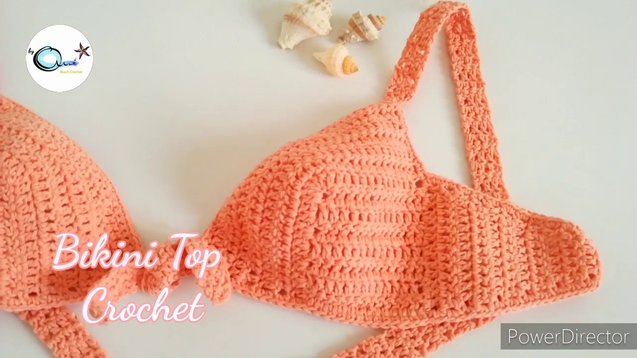 #bikinitop   TOP DE BIKINI  Tejido a Crochet  paso a paso