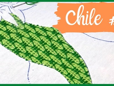 [BORDADO FANTASÍA] | CHILE #1 - Puntada para frutas, verduras, canastas, etc. | Un Mundo Maravillisa