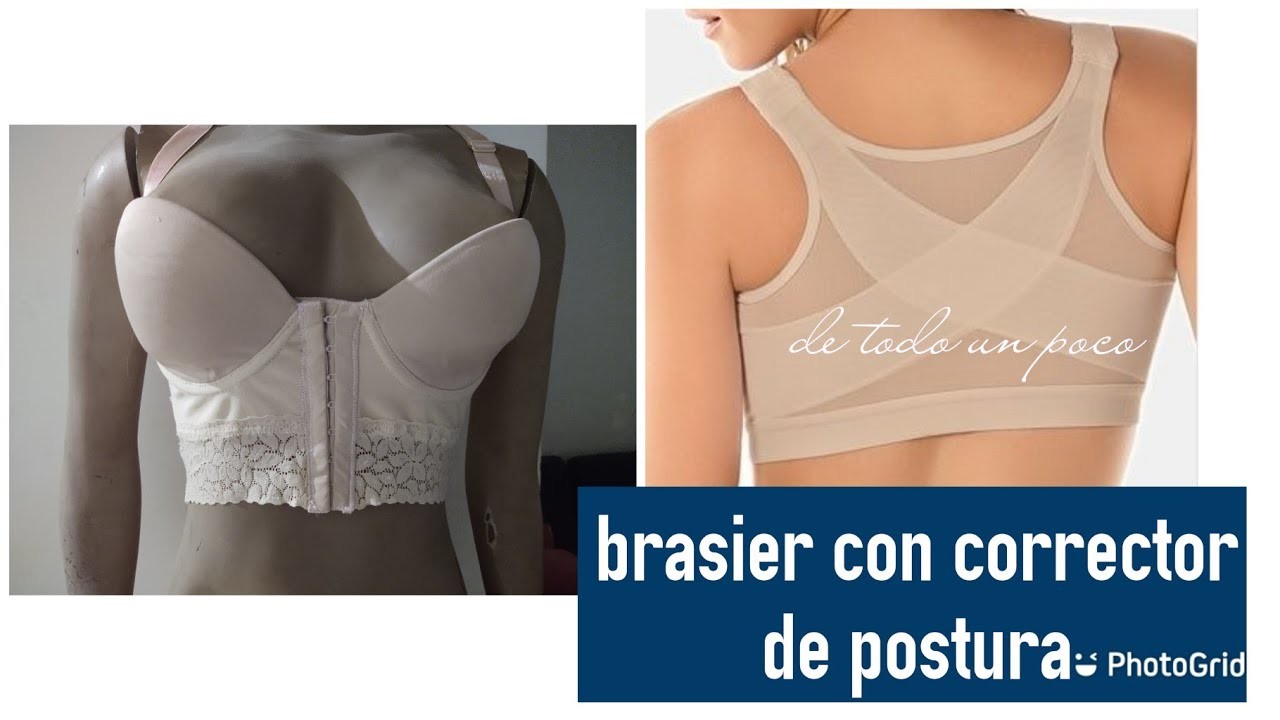 Brasier con corrector de postura. .corte y confección(bra with cut and tailor posture corrector)