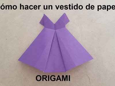 Cómo hacer un vestido de papel - Origami