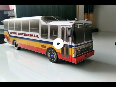 Descarga Gratis Bus P900 Dodge Bluebird Bolivariano Papercraft