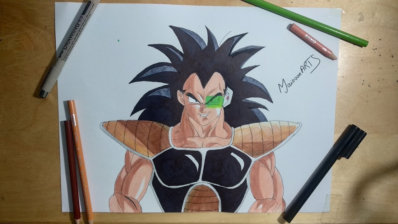 Dibujando a Raditz El Hermano De Goku. Goku's Brother |Dragonball Z   [ドラゴンボールZ ]