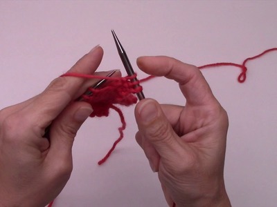 DO - cómo tejer el punto del revés - how to purl stitches in continental knitting
